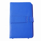 Portable Wired Tablet Keyboard With Pu Leather Flip Case And Stand (1 Pc)